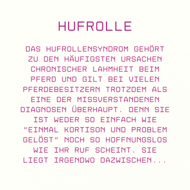 Hufrolle beim Pferd erkennen und richtig behandeln